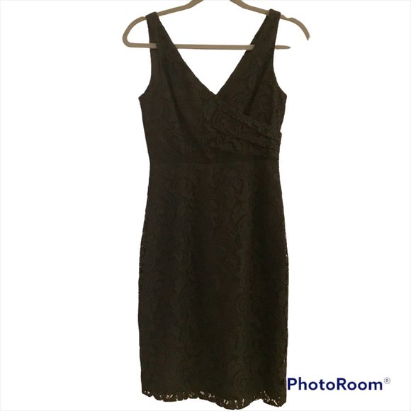 J. CREW Dress 0 Sara Leavers Lace Black - Picture 4 of 5